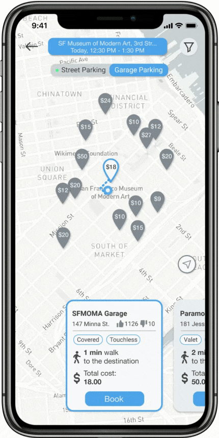 Prototype demonstrating street-parking comparison
